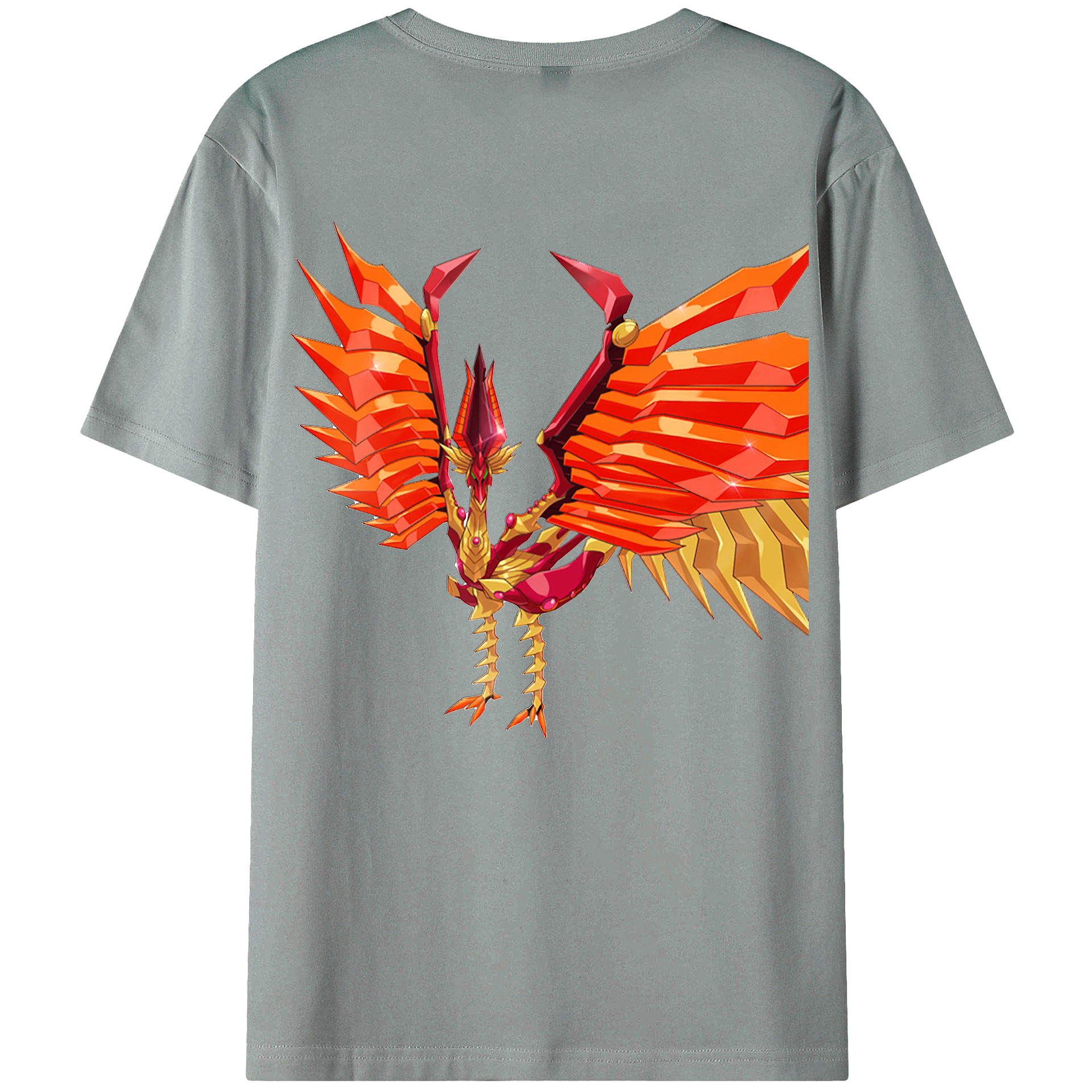 （画像用） 遊☆戯☆王 Yu-Gi-Oh! 綿100％ メンズ半袖Tシャツ（バックプリント） 通気性